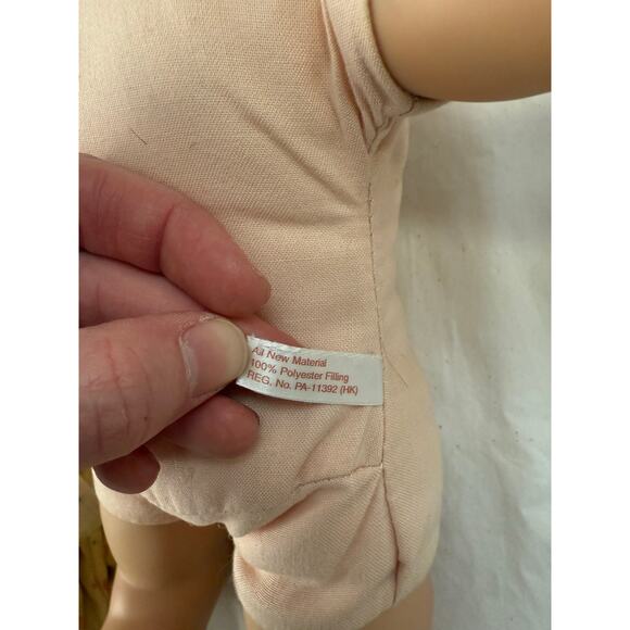 American Girl Bitty Baby w/ Backpack & Accessories Food Brown Hair Brown Eyes GS - Picture 7 of 10